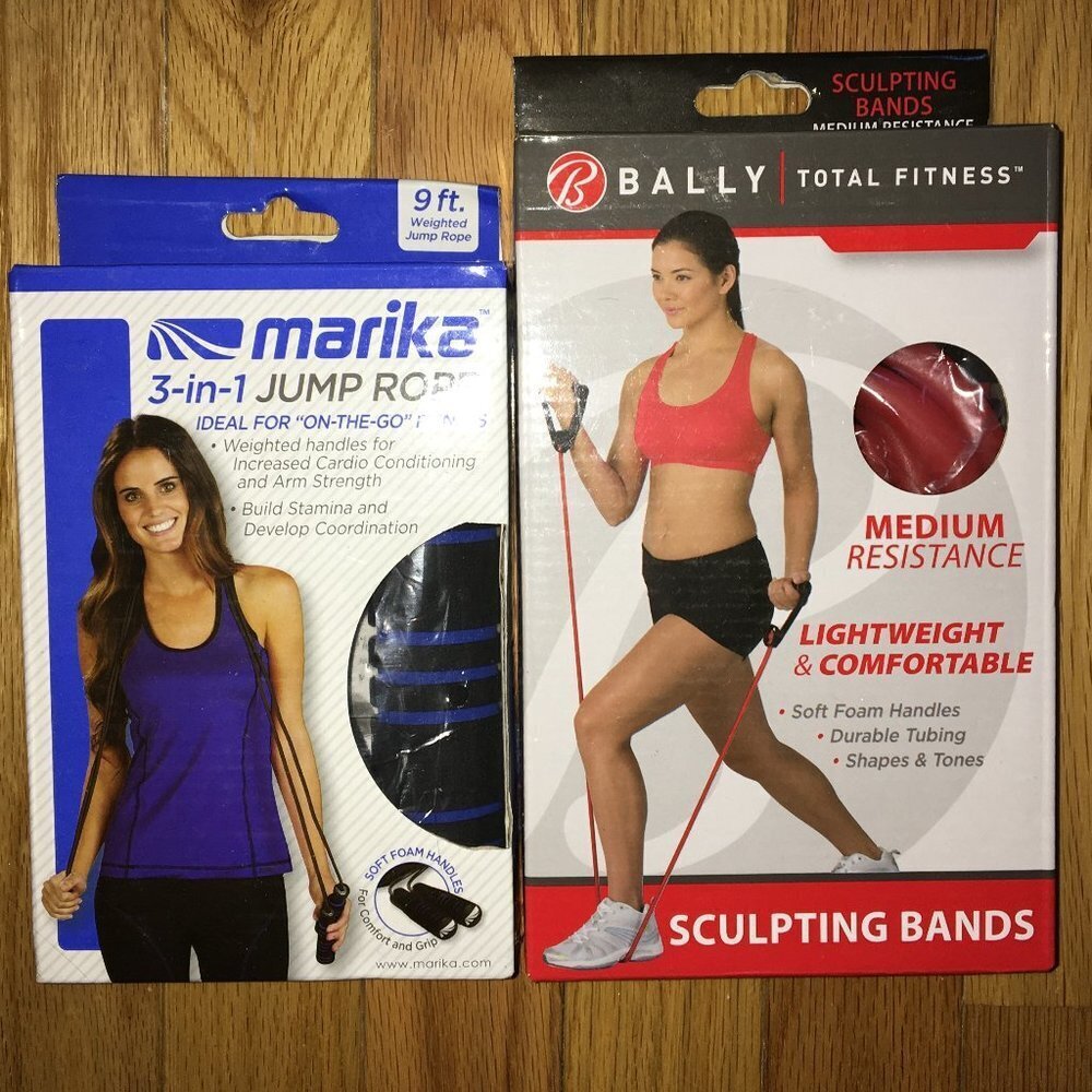 Jump Rope/Resistance Band bundle- NEW Never Used